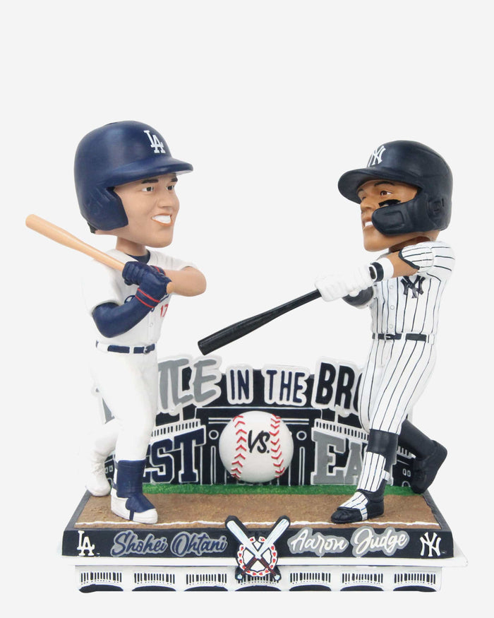 Aaron Judge & Shohei Ohtani New York Yankees & Los Angeles Dodgers Battle in the Bronx Dual Bobblehead FOCO - FOCO.com