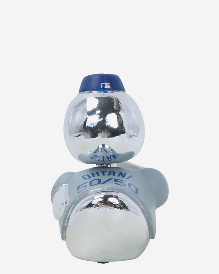 Shohei Ohtani Los Angeles Dodgers 50 Home Runs & 50 Stolen Bases Silver Player Bobble Duck Mini Bobblehead FOCO - FOCO.com