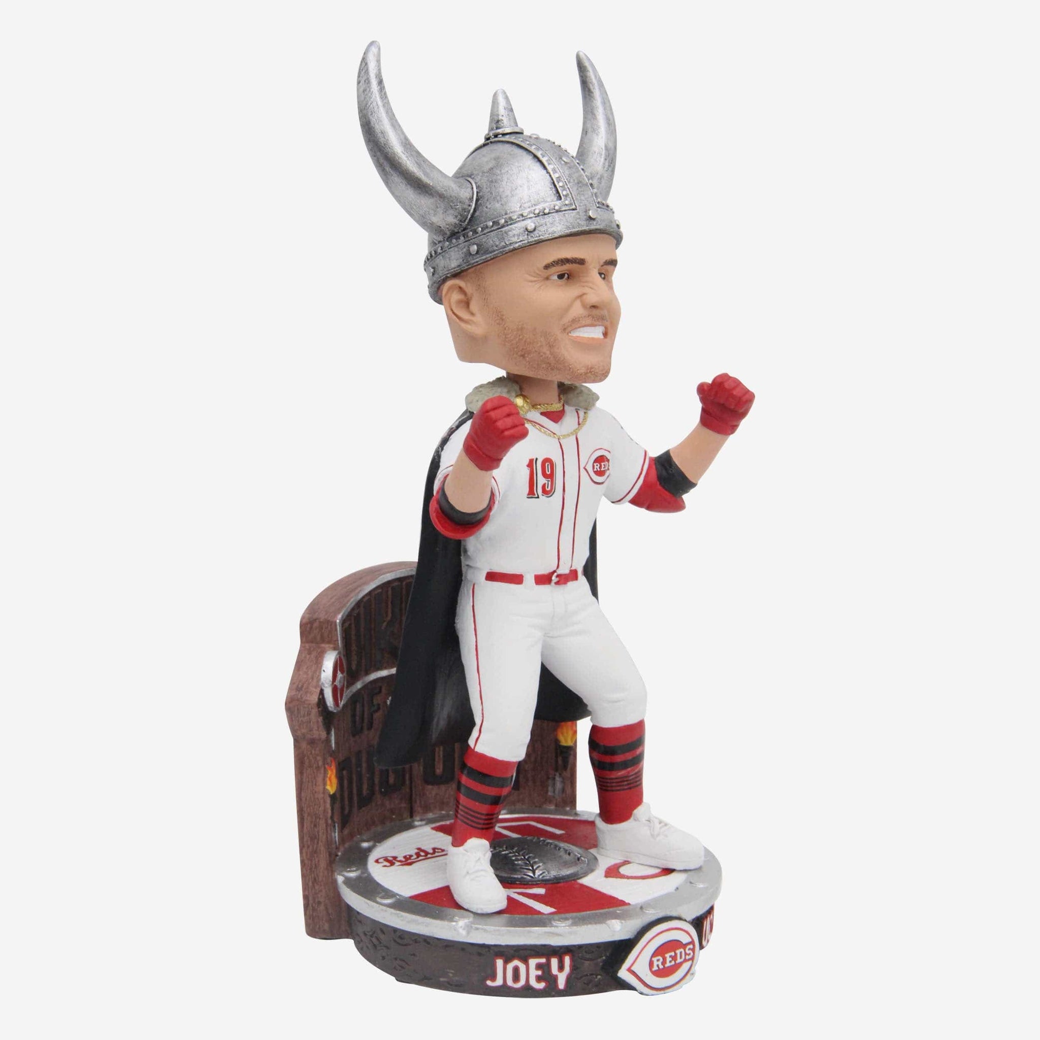 Joey Votto Cincinnati Reds Viking Hat Home Run Celebration Bobblehead FOCO