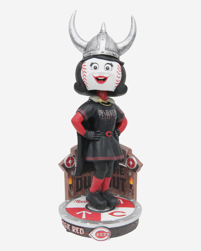 Rosie Red Cincinnati Reds City Connect Viking Hat Home Run Celebration Mascot Bobblehead FOCO - FOCO.com