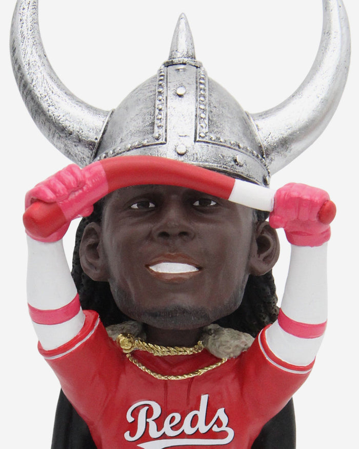 Elly De La Cruz Cincinnati Reds Viking Hat Lifting Bat Home Run Celebration Bobblehead FOCO - FOCO.com