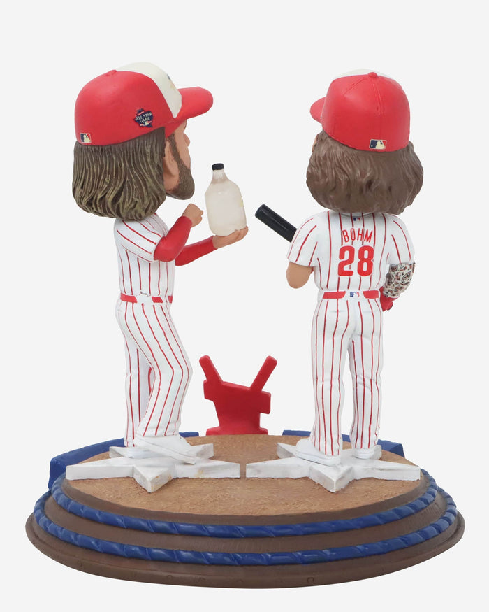 Alec Bohm & Bryce Harper Philadelphia Phillies Philly Wooder 2024 Home Run Derby Mini Bobblehead Scene FOCO - FOCO.com