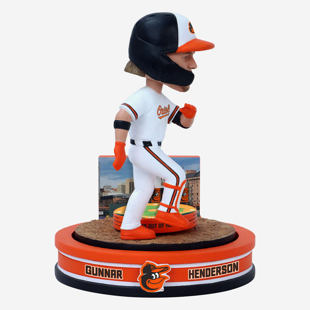 Gunnar Henderson Baltimore Orioles Home Run Spinner Mini Bobblehead Scene FOCO - FOCO.com