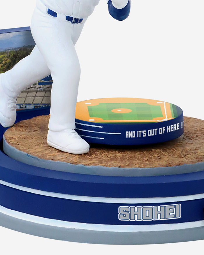 Shohei Ohtani Los Angeles Dodgers Home Run Spinner Mini Bobblehead Scene FOCO - FOCO.com