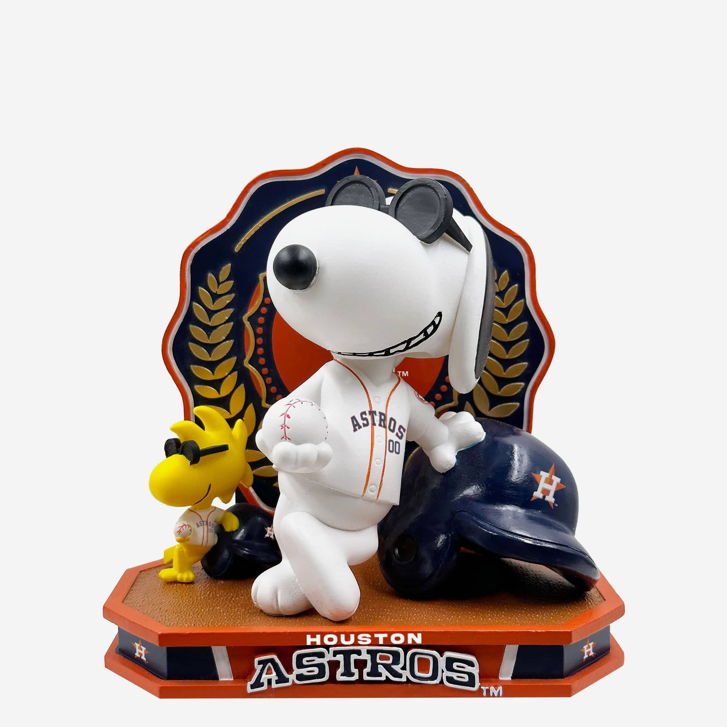 Houston Astros Snoopy & Woodstock Joe Cool Peanuts Dual Bobblehead FOCO