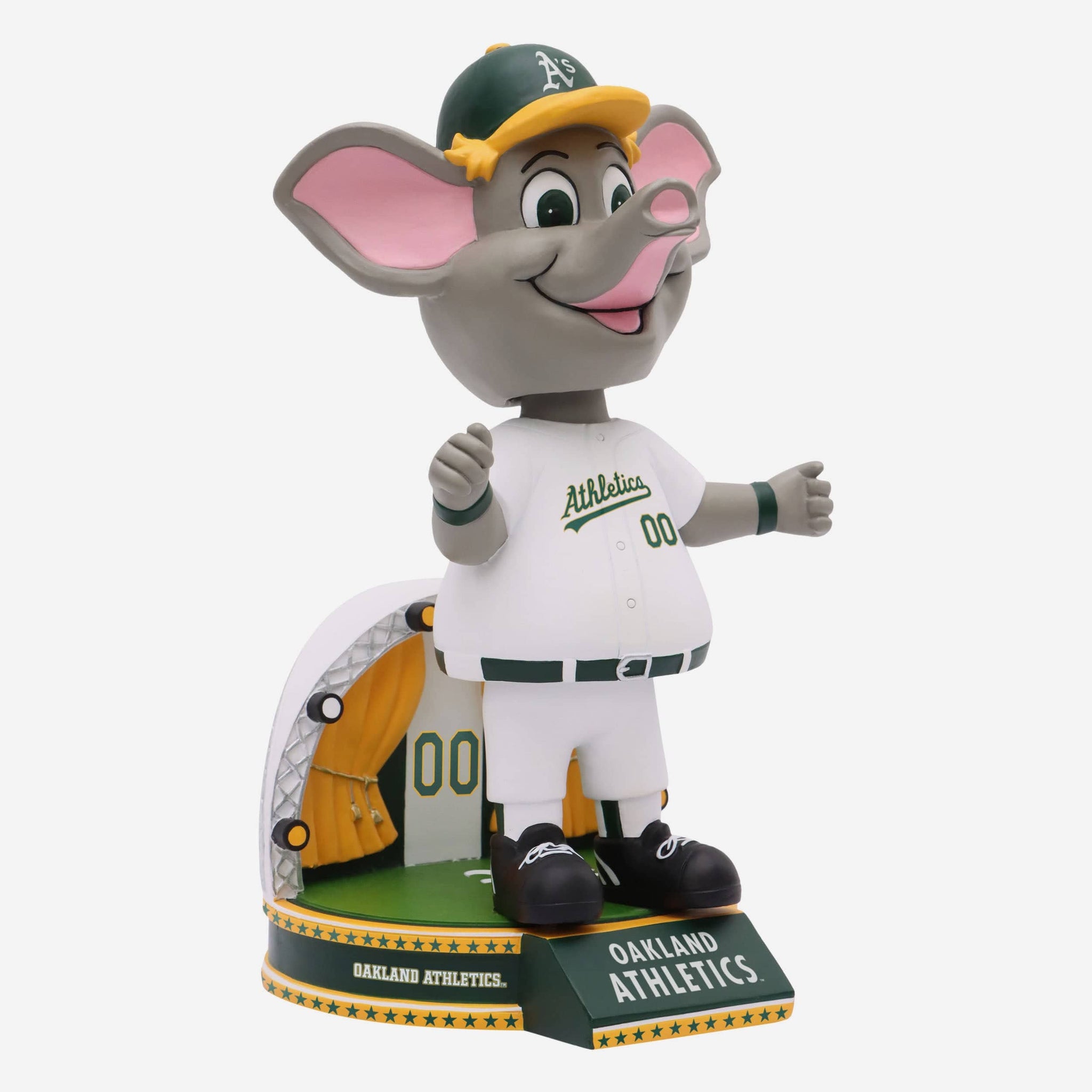 Stomper Oakland Athletics Opening Day Mascot Bobblehead Officially Licensed by MLB