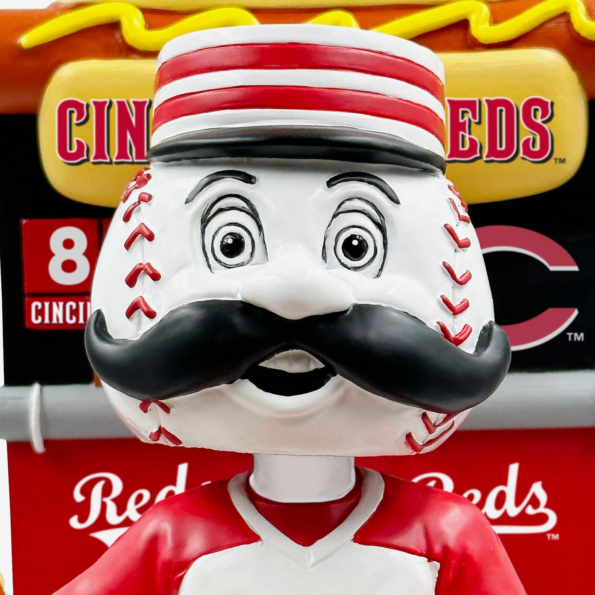 Mr. Redlegs Cincinnati Reds 3 ft Mascot Bobblehead Officially Licensed by MLB
