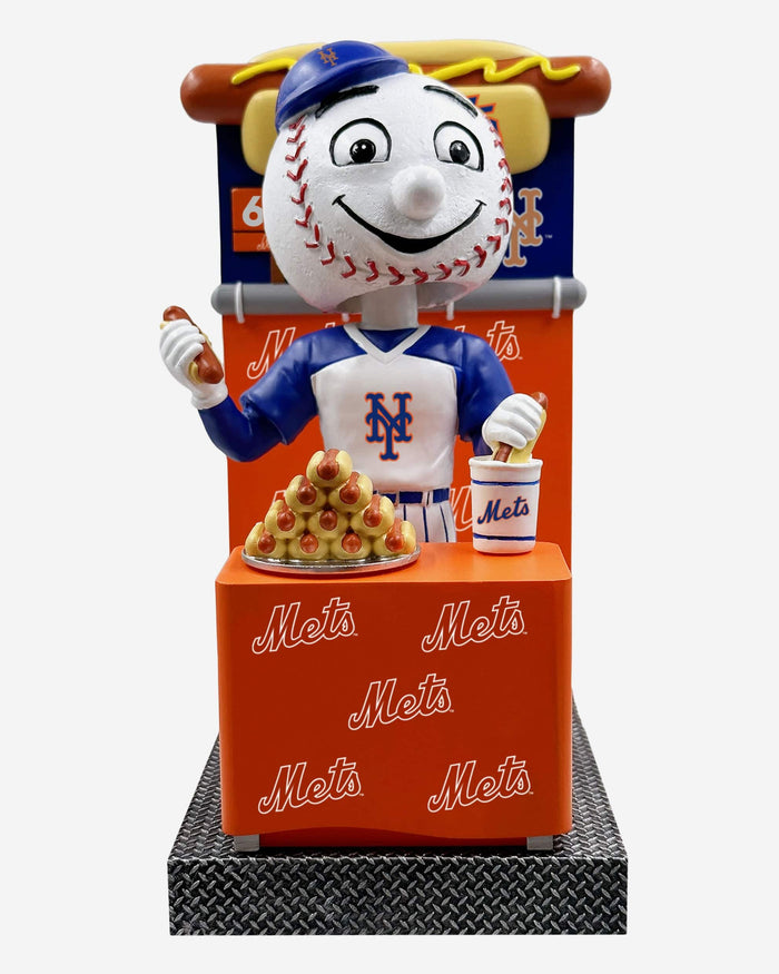 Mr Met New York Mets Hot Dog Eating Contest Mascot Bobblehead FOCO - FOCO.com