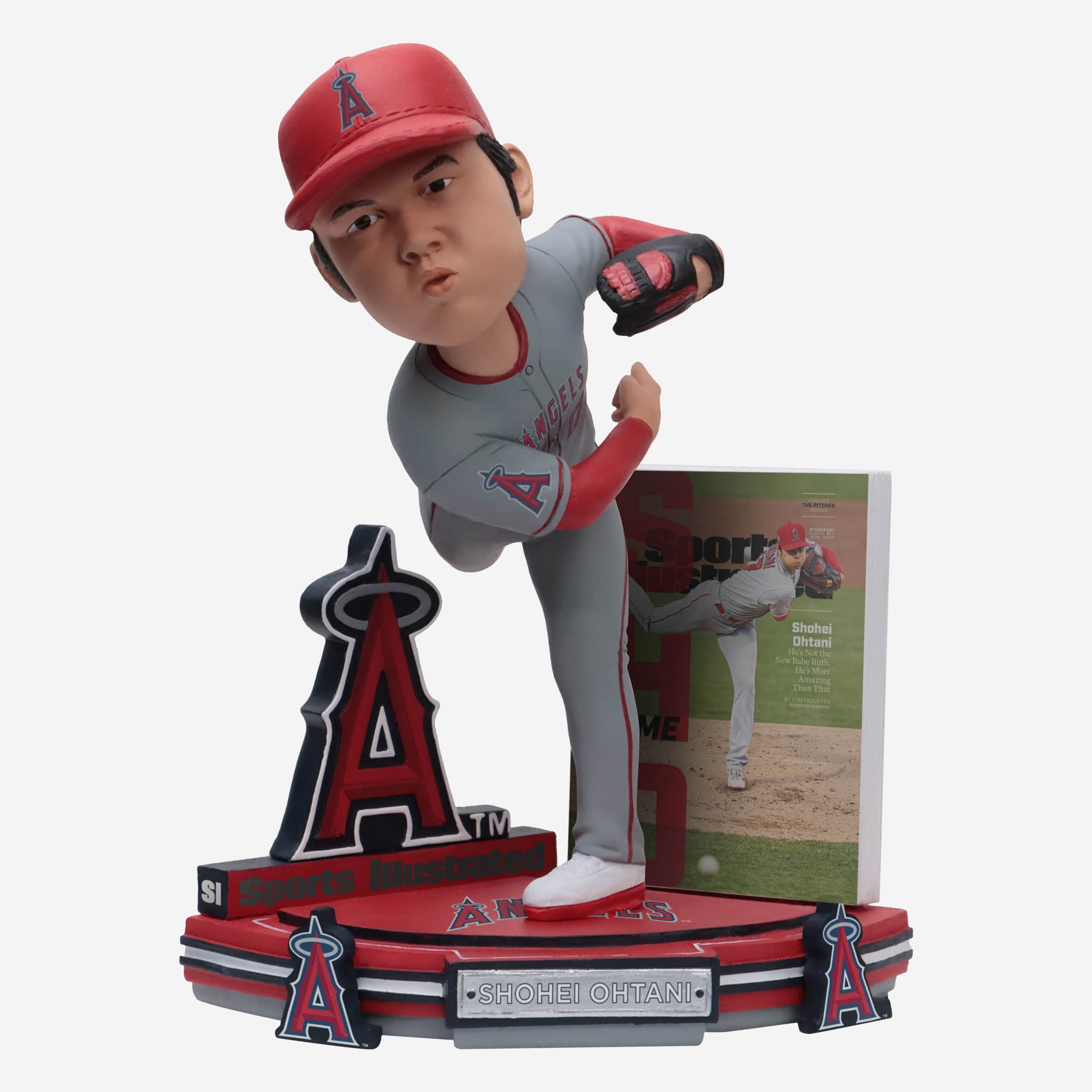 Shohei Ohtani Los Angeles Angels Pitching Sports Illustrated Cover  Bobblehead