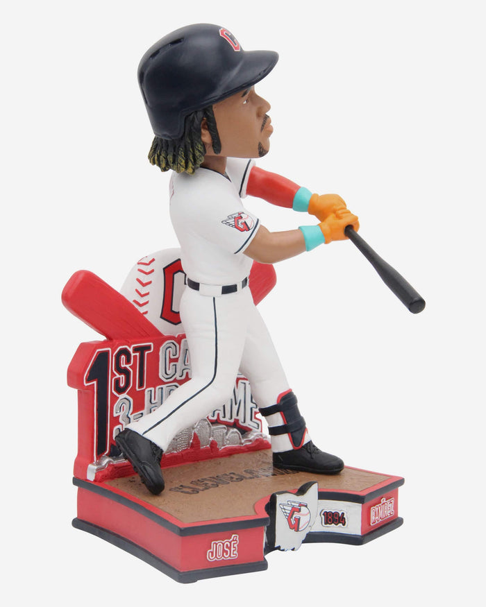 Jose Ramirez Cleveland Guardians First Career Three Home Run Game Bobblehead FOCO - FOCO.com