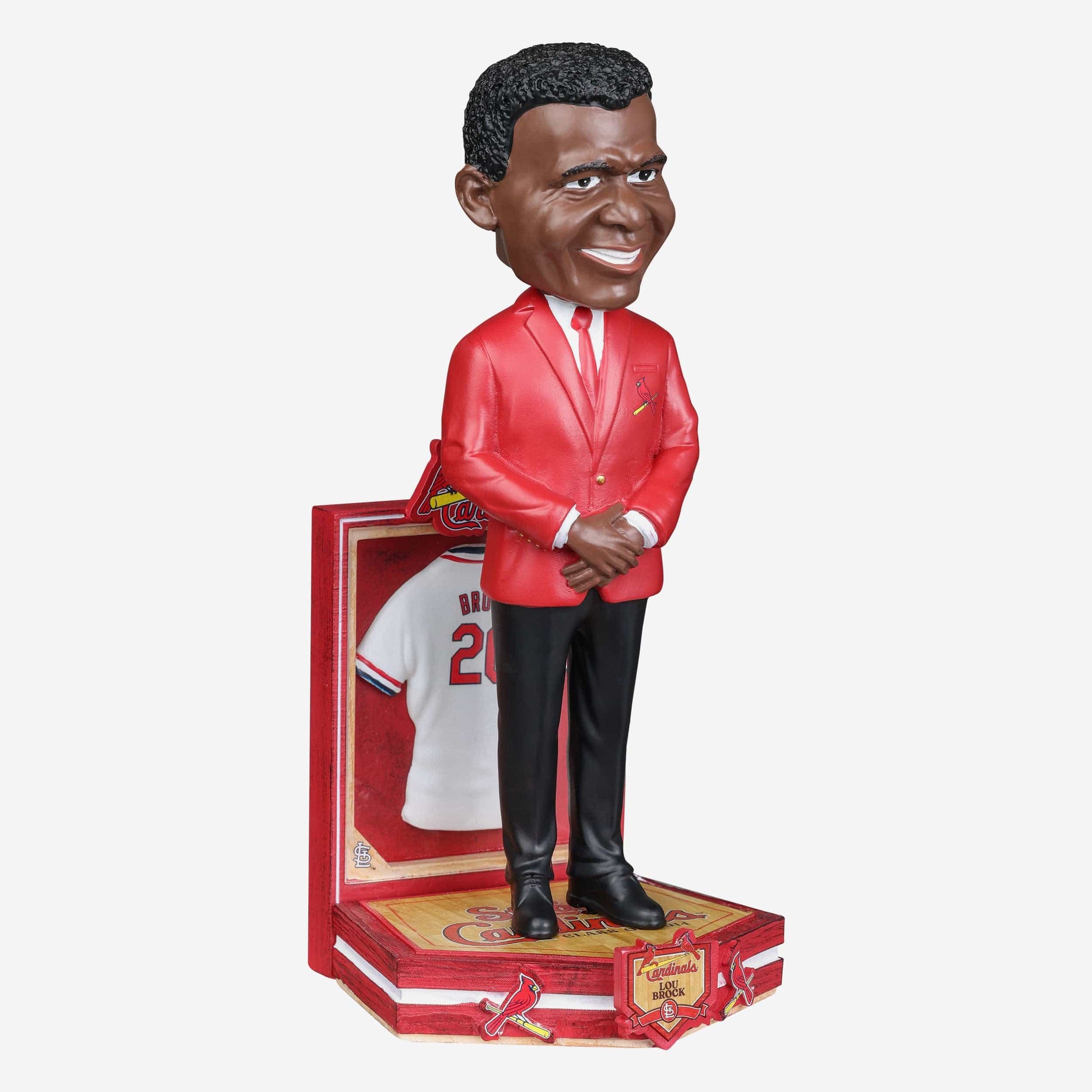 Lou Brock St Louis Cardinals Red Jacket Bobblehead in 2023