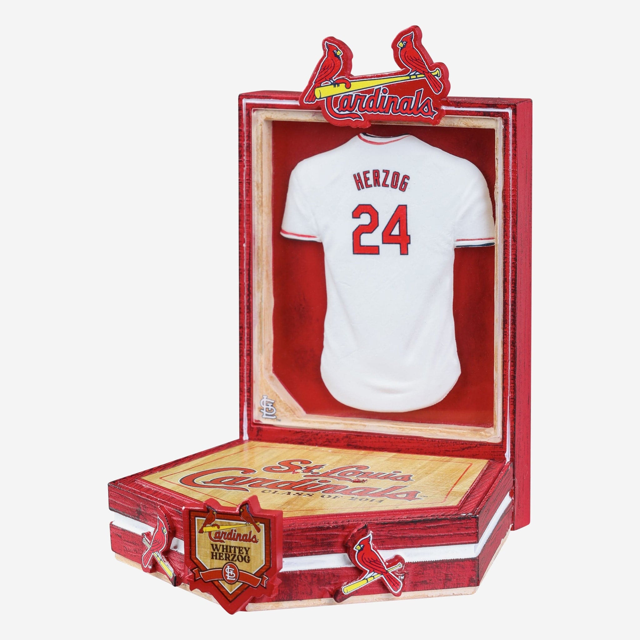 Whitey Herzog St Louis Cardinals Red Jacket Bobblehead FOCO