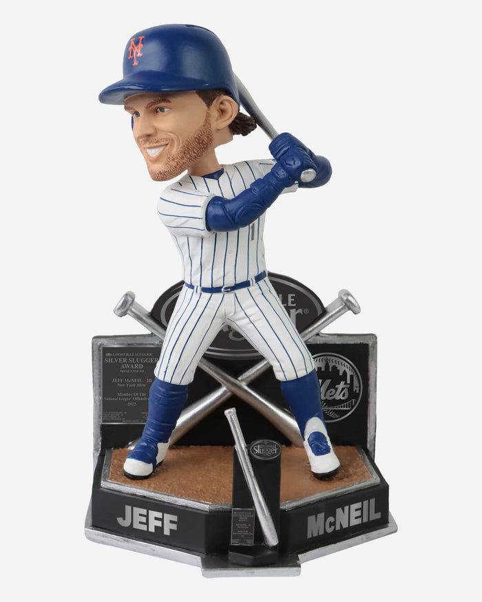 Jeff McNeil New York Mets 2022 Silver Slugger Bobblehead Officially Licensed by MLB