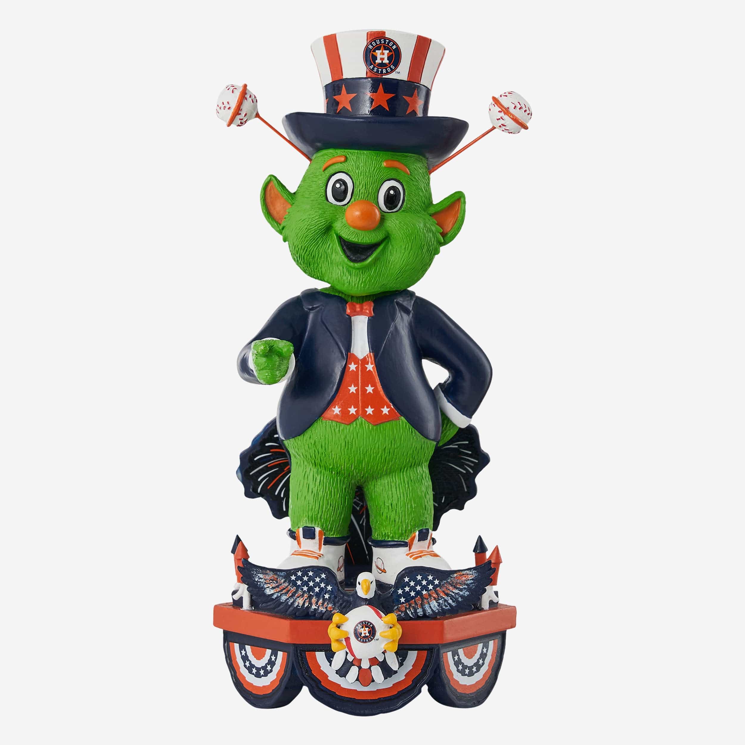 Orbit Houston Astros 2023 City Connect Field Stripe Mascot Bighead Bobblehead Officially Licensed by MLB