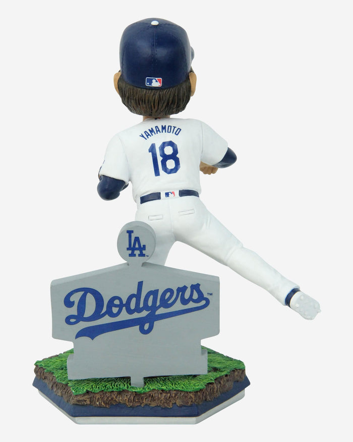 Yoshinobu Yamamoto Los Angeles Dodgers LA-Bound Bobblehead FOCO - FOCO.com