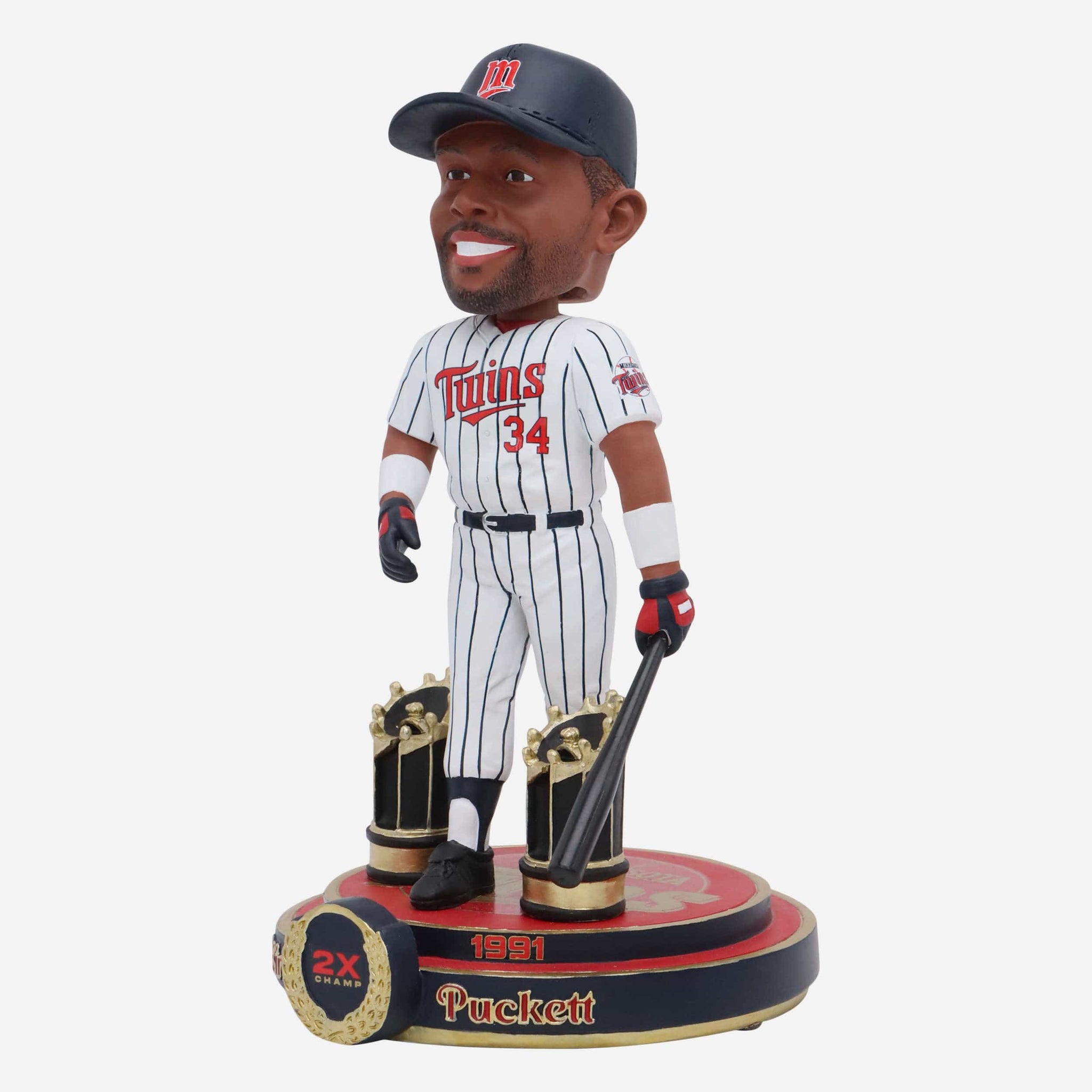 Kirby Puckett Minnesota Twins 2X World Series Champion Bobblehead FOCO