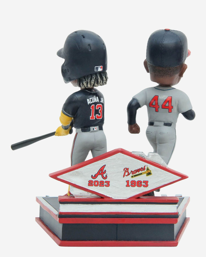 Hank Aaron & Ronald Acuna Jr Atlanta Braves 40/30 Club Dual Bobblehead FOCO - FOCO.com