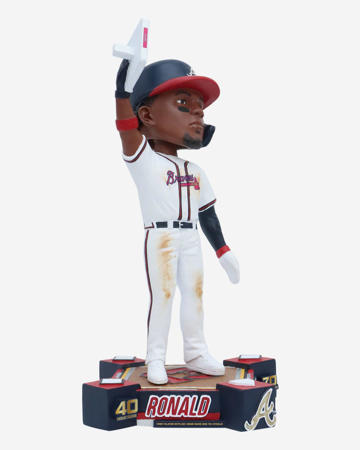 Ronald Acuna Jr Atlanta Braves 40 Home Runs & 70 Stolen Bases Bobblehead FOCO - FOCO.com