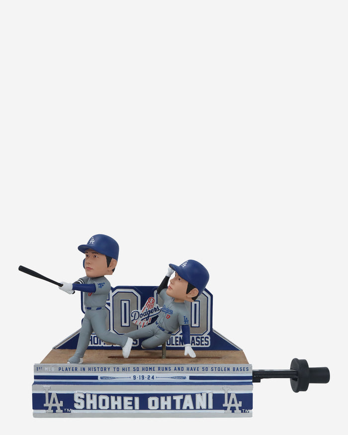 Shohei Ohtani Los Angeles Dodgers 50 Home Runs & 50 Stolen Bases Slider Dual Bobblehead FOCO - FOCO.com