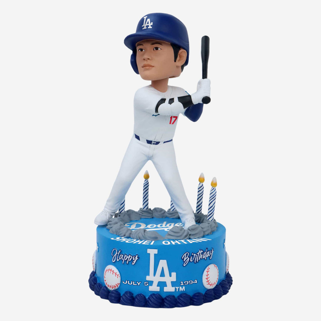 Shohei Ohtani Los Angeles Dodgers Birthday Cake Bobblehead FOCO - FOCO.com