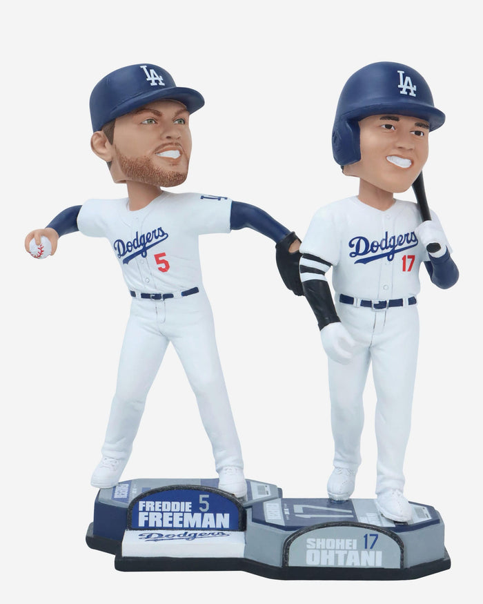 Shohei Ohtani & Freddie Freeman Los Angeles Dodgers Bobblemate Dual Bobblehead FOCO - FOCO.com