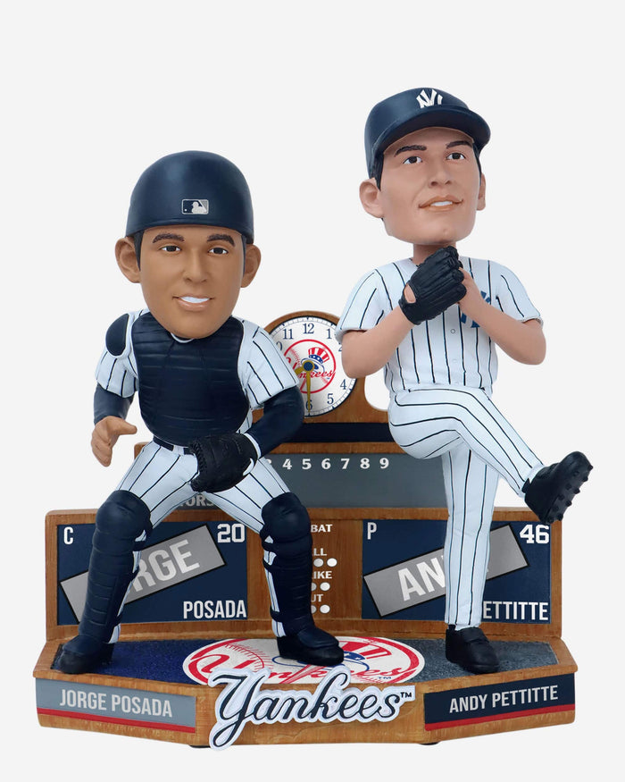 Jorge Posada & Andy Pettitte New York Yankees Bobblemate Dual Bobblehead FOCO - FOCO.com