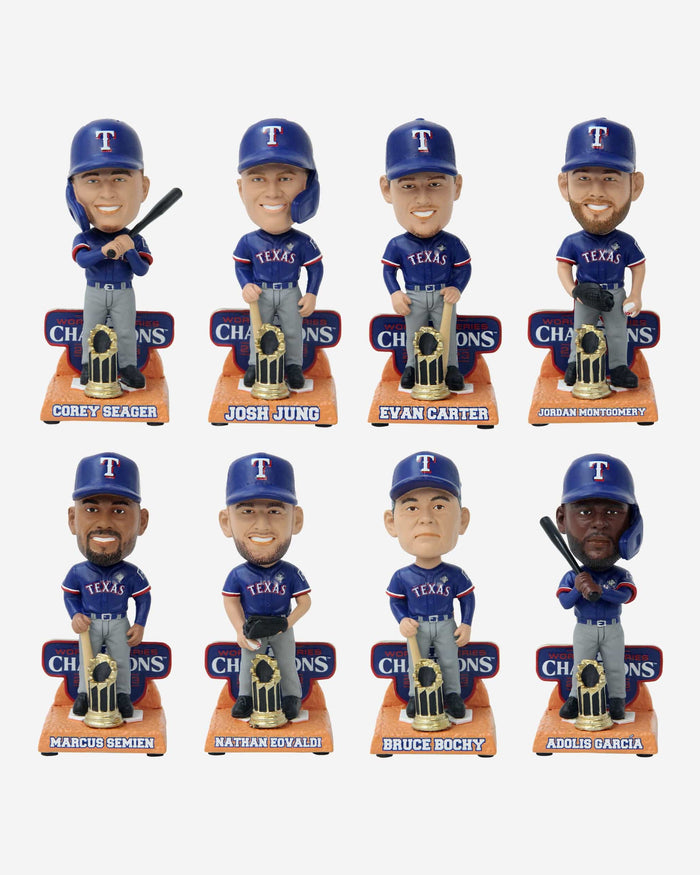 Texas Rangers 2023 World Series Champions Mini Bobblehead Boxed Set FOCO - FOCO.com