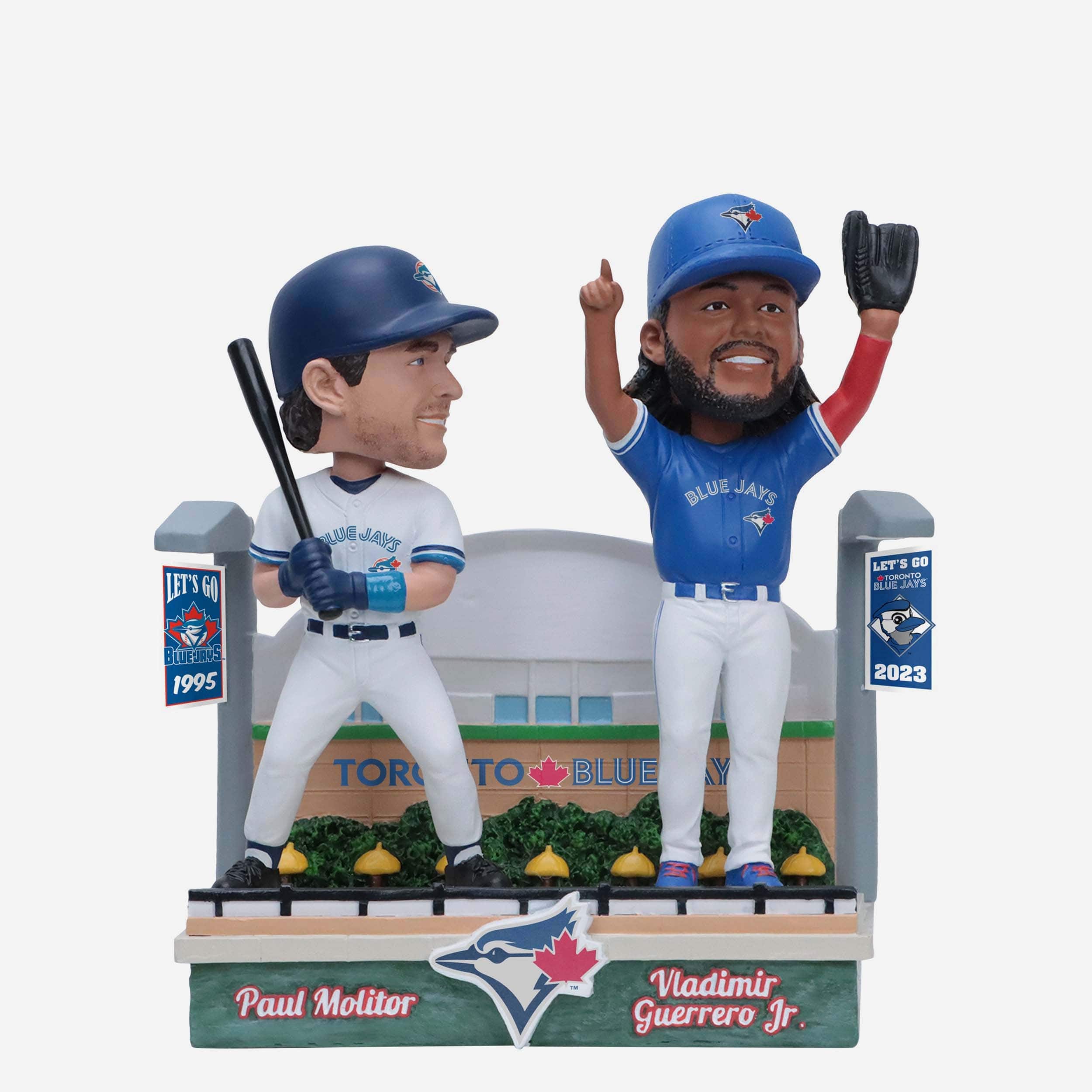 Paul Molitor & Valdimir Guerrero Jr Toronto Blue Jays Then and Now Bobblehead Officially Licensed by MLB