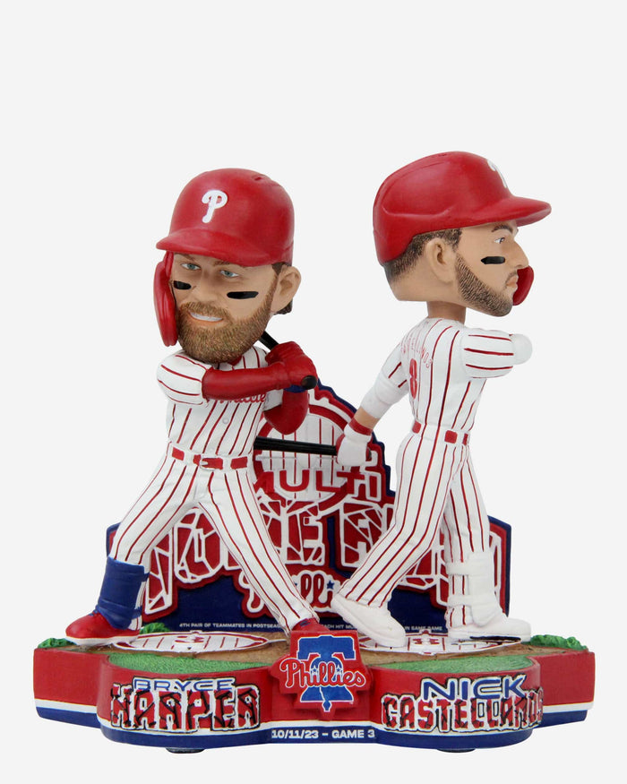 Bryce Harper & Nick Castellanos Philadelphia Phillies 2023 NLDS Home Run Dual Bobblehead FOCO - FOCO.com