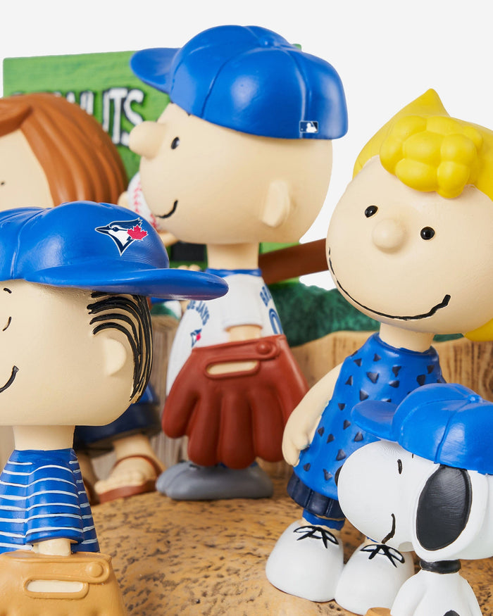 Toronto Blue Jays Peanuts Gang Baseball Field Mini Bobblehead Scene FOCO - FOCO.com