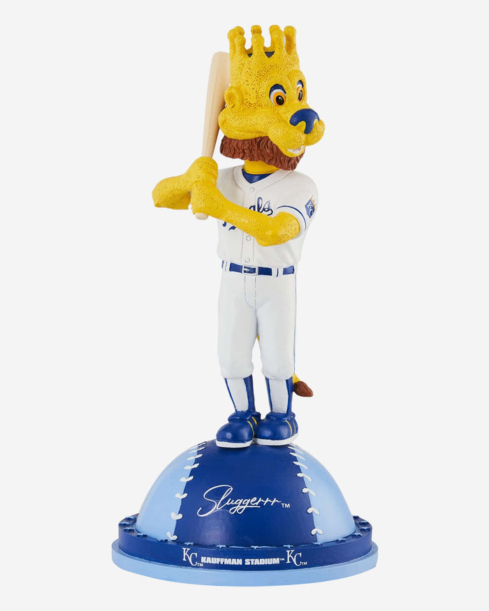 Sluggerrr Kansas City Royals Magnetic Stadium Base Mascot Bobblehead FOCO - FOCO.com