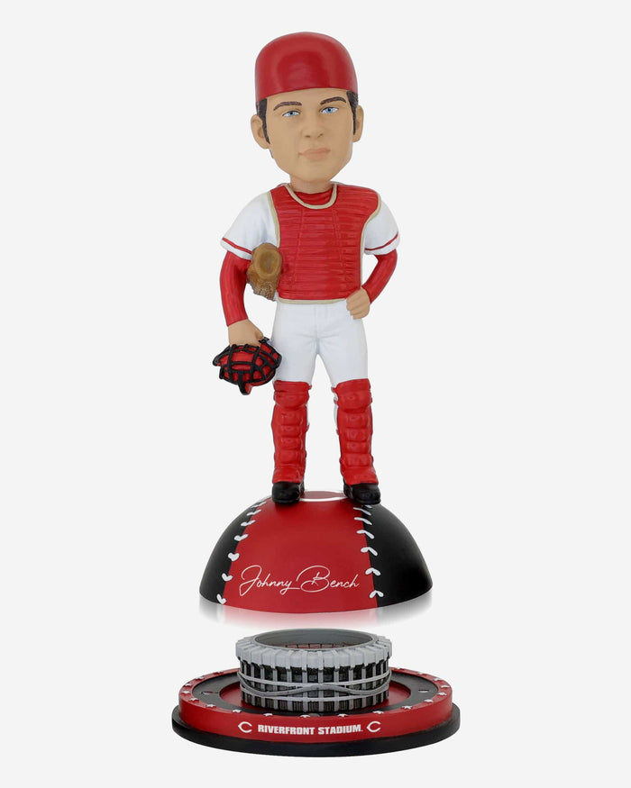 Johnny Bench Cincinnati Reds Magnetic Stadium Base Bobblehead FOCO - FOCO.com