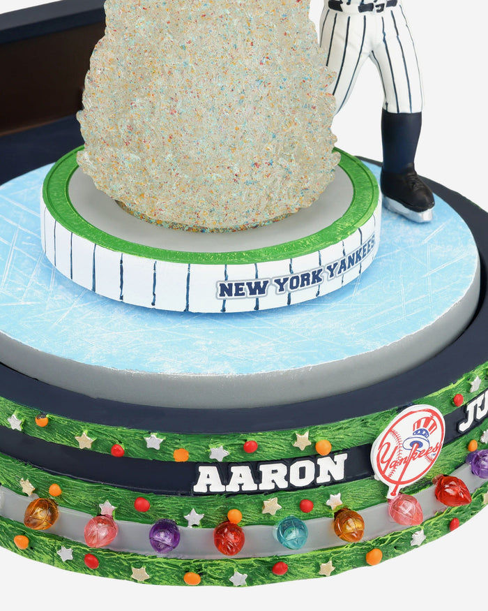 Aaron Judge New York Yankees Christmas Tree Skating Rink Spinner Bobblehead FOCO - FOCO.com