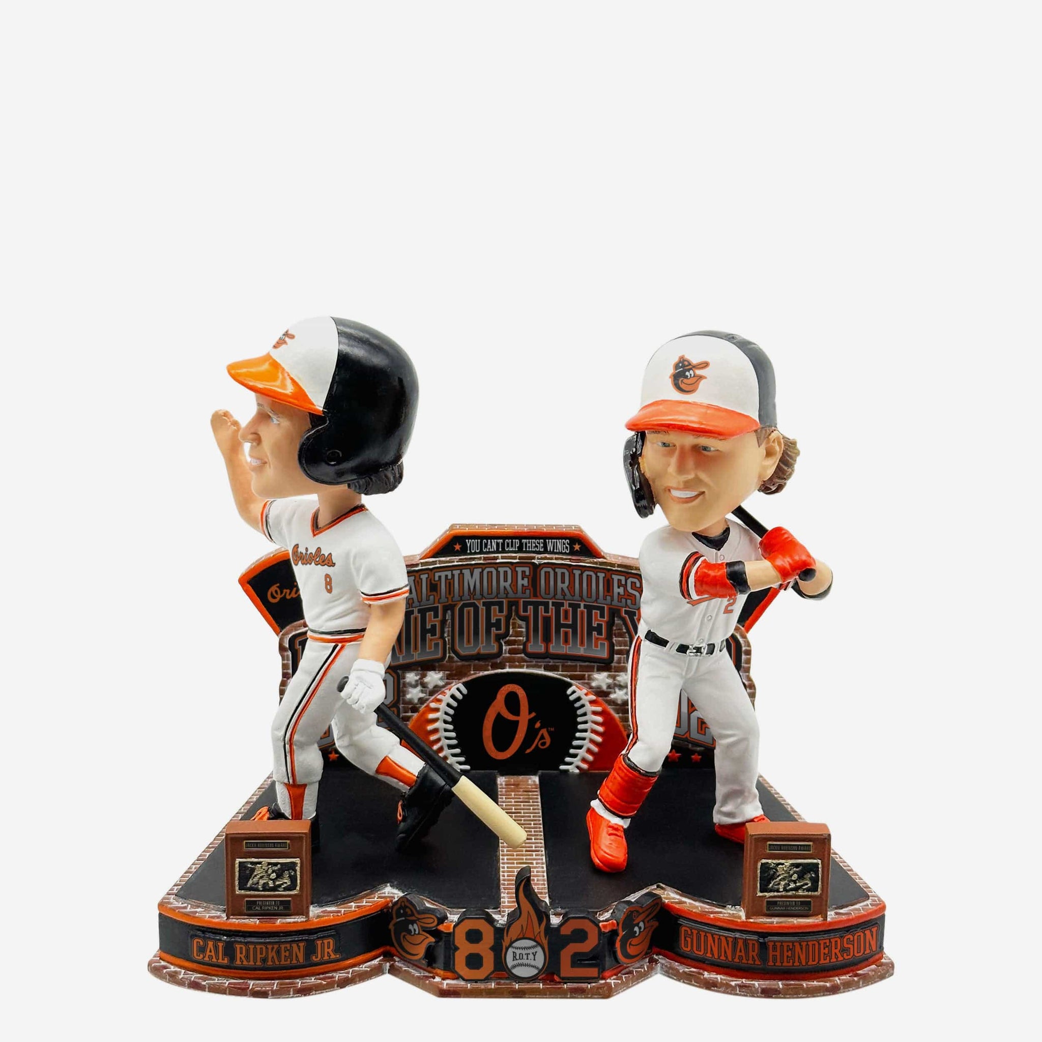 Cal Ripken Jr & Gunnar Henderson Baltimore Orioles Roy Winners Then an FOCO