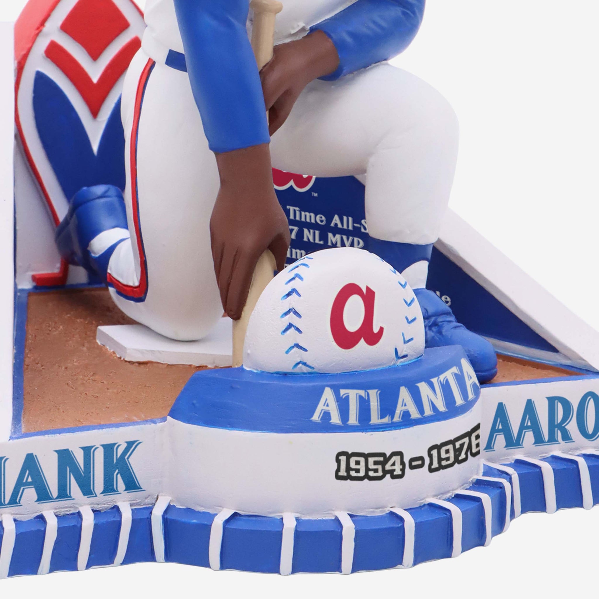 Retro Atlanta Braves Hank Aaron Blue Mens Size XL Baseball Jersey