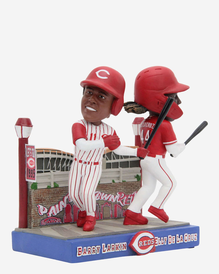 Barry Larkin & Elly De La Cruz Cincinnati Reds Then And Now Bobblehead FOCO - FOCO.com