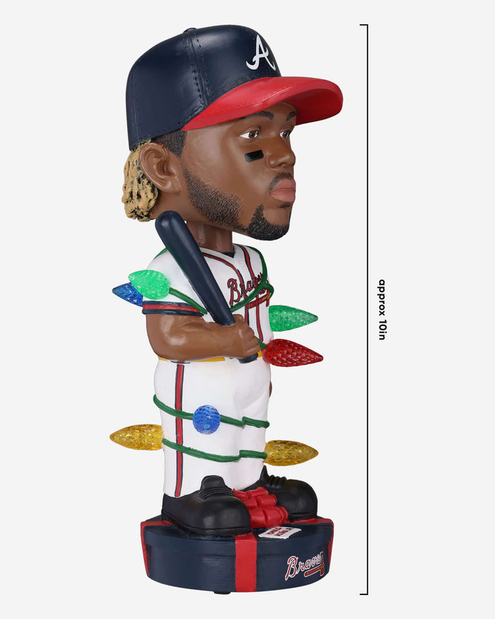 Ronald Acuna Jr Atlanta Braves Holiday Lights Bobblehead FOCO - FOCO.com