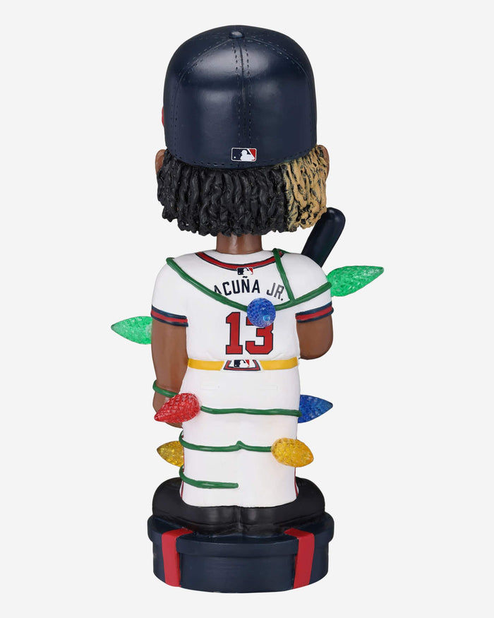 Ronald Acuna Jr Atlanta Braves Holiday Lights Bobblehead FOCO - FOCO.com