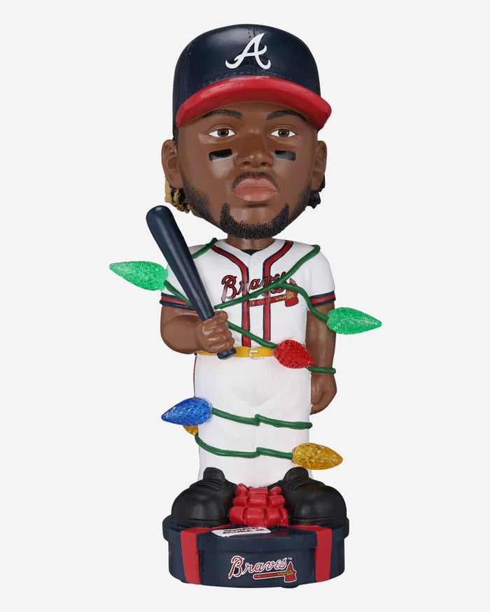 Ronald Acuna Jr Atlanta Braves Holiday Lights Bobblehead FOCO - FOCO.com