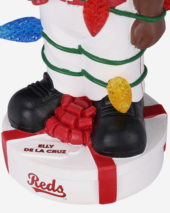 Elly De La Cruz Cincinnati Reds Holiday Lights Bobblehead FOCO - FOCO.com