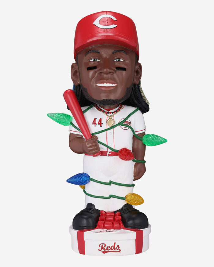 Elly De La Cruz Cincinnati Reds Holiday Lights Bobblehead FOCO - FOCO.com