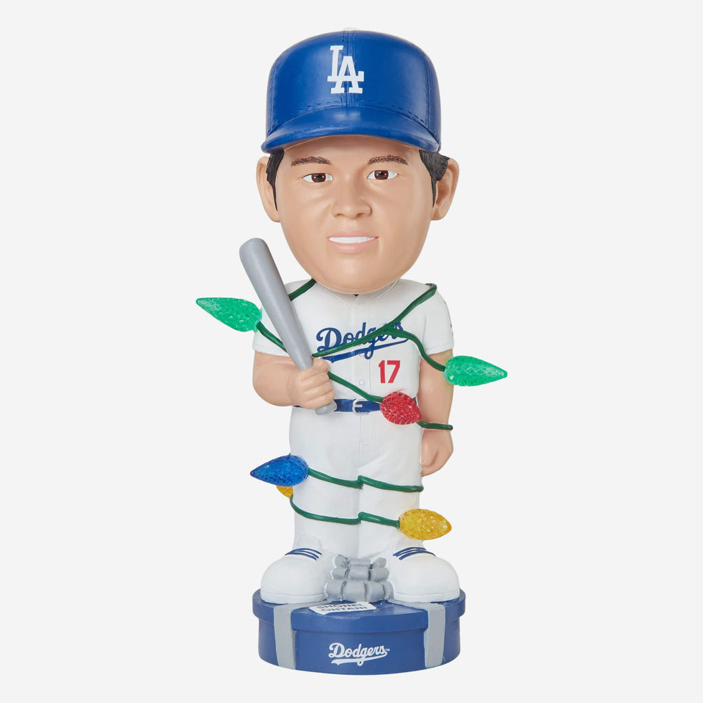 Shohei Ohtani Los Angeles Dodgers Holiday Lights Bobblehead FOCO - FOCO.com