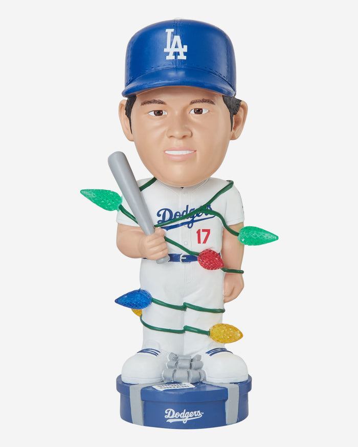 Shohei Ohtani Los Angeles Dodgers Holiday Lights Bobblehead FOCO - FOCO.com