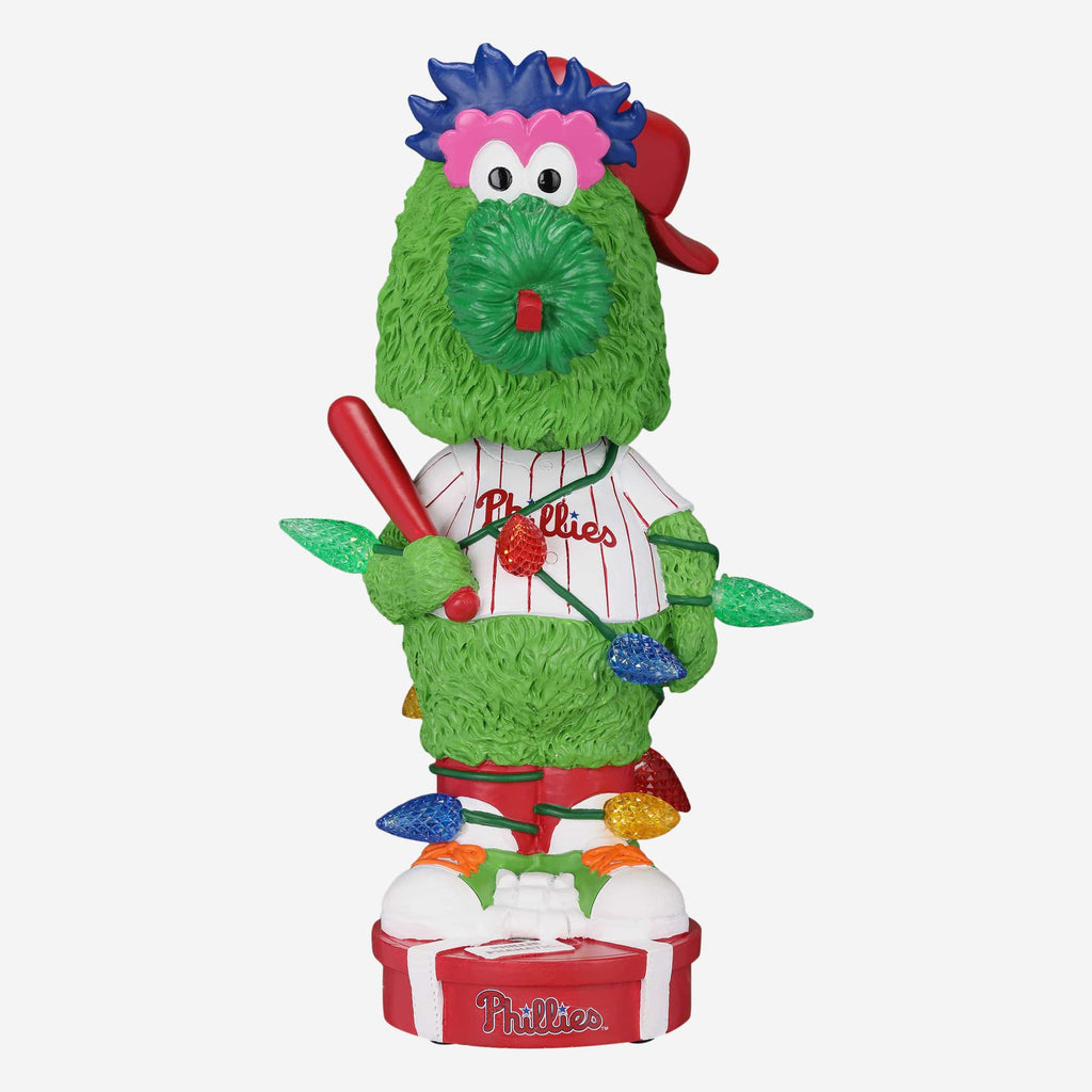 Phillie Phanatic Philadelphia Phillies Holiday Lights Mascot Bobblehea FOCO