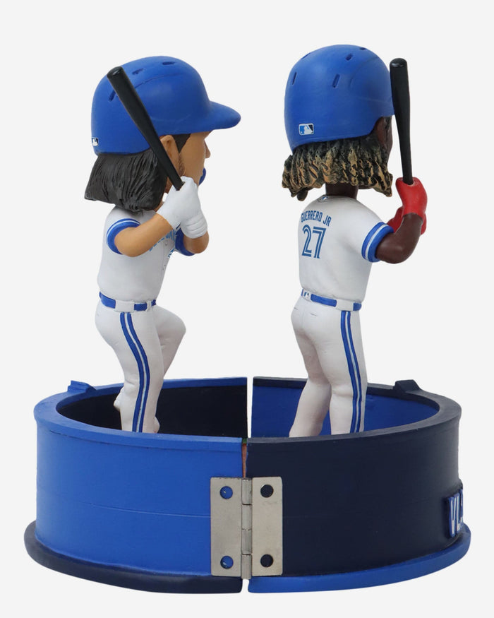 Vladimir Guererro Jr & Bo Bichette Toronto Blue Jays Hinged Base Dual Bobblehead FOCO - FOCO.com