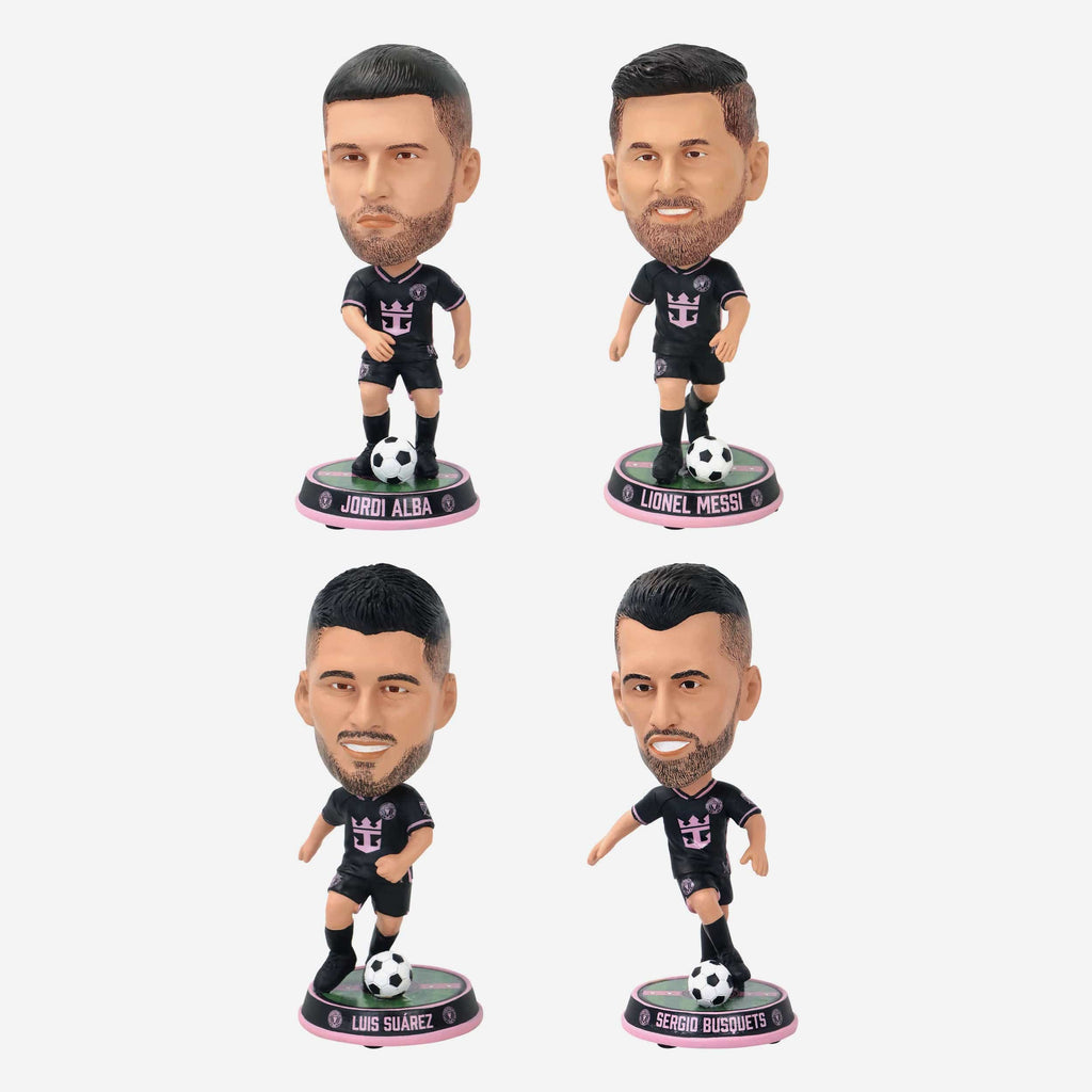 Inter Miami CF 4 Pack Mini Bighead Bobblehead Set FOCO - FOCO.com