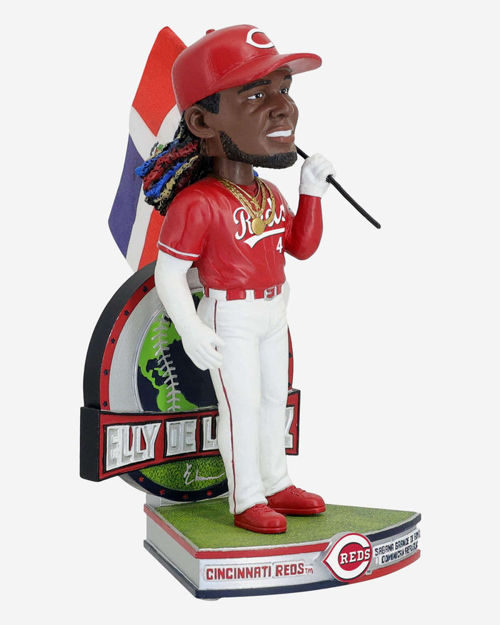 Elly De La Cruz Cincinnati Reds National Flag Bobblehead FOCO - FOCO.com