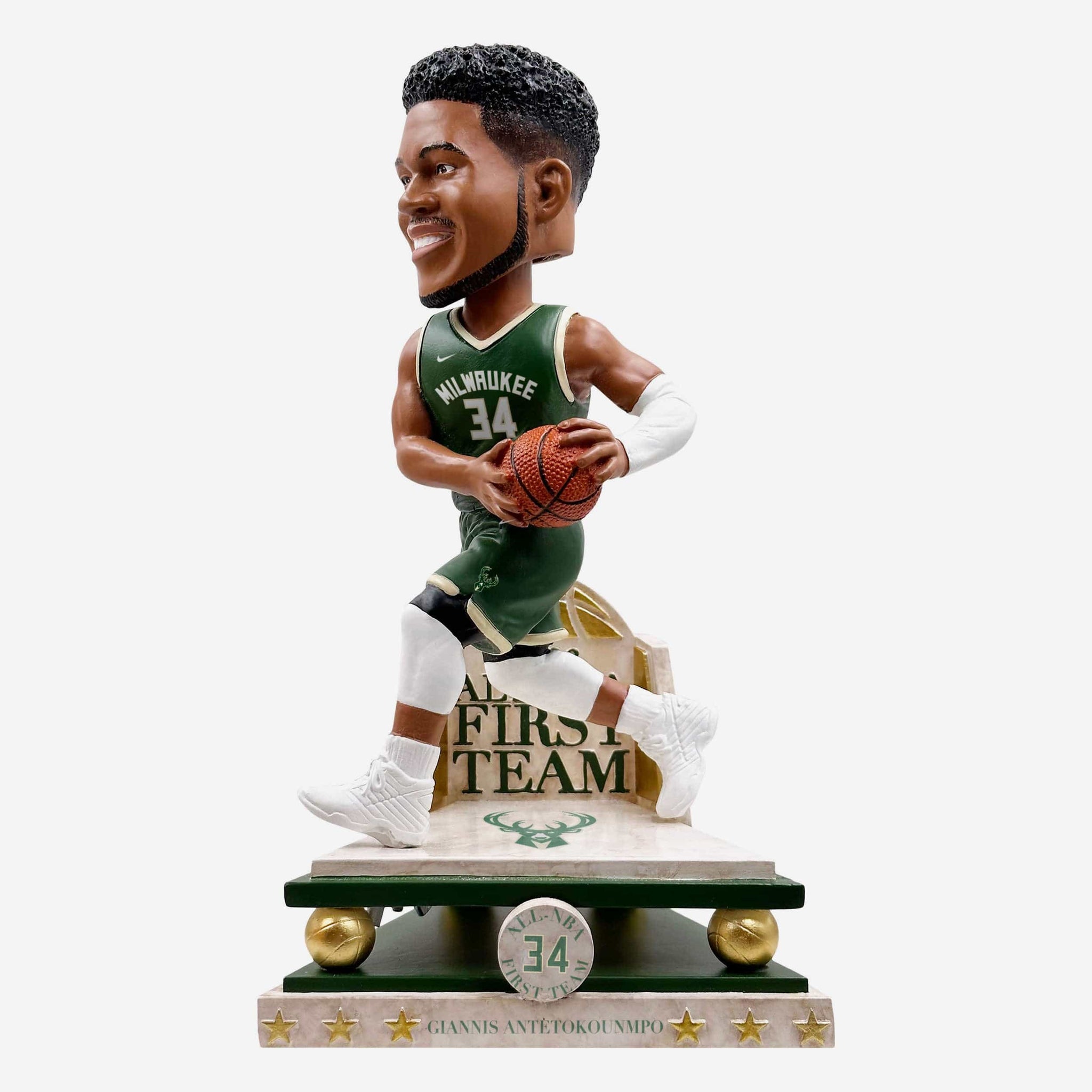 Giannis Antetokounmpo Milwaukee Bucks 2023 City Jersey Bobblehead FOCO