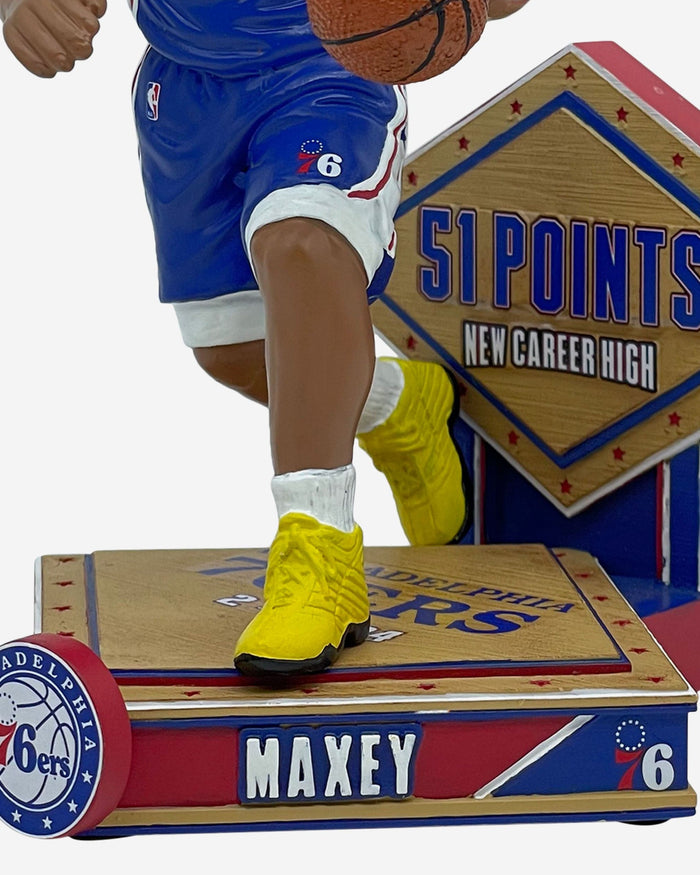 Tyrese Maxey Philadelphia 76ers 51 Point Game Bobblehead FOCO - FOCO.com