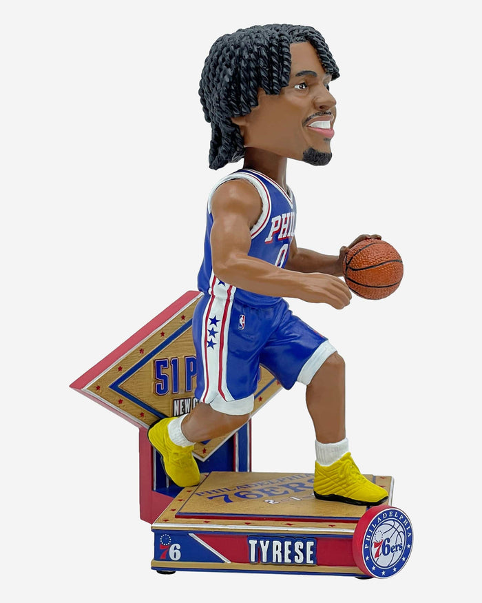 Tyrese Maxey Philadelphia 76ers 51 Point Game Bobblehead FOCO - FOCO.com